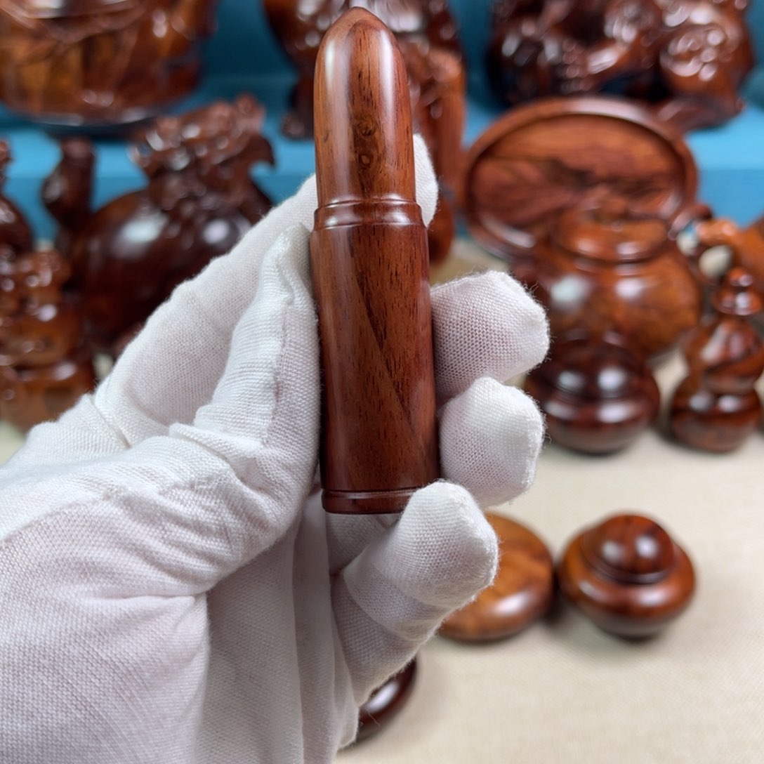 黄花梨/降香黄檀把件弹弹头