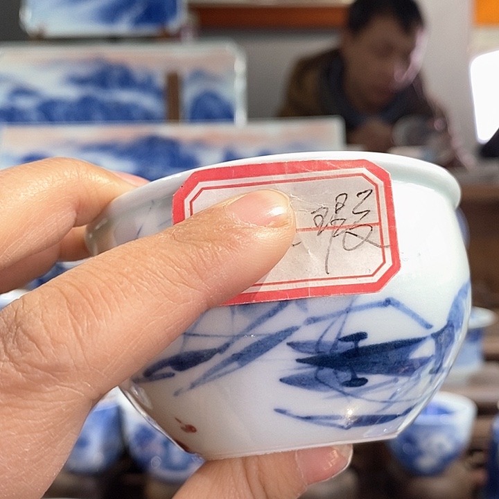 杯鲁*板景德镇手工手绘陶瓷，高亮兴老师作品