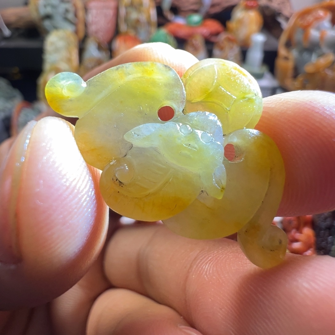 未镶嵌翡翠发饰翡翠