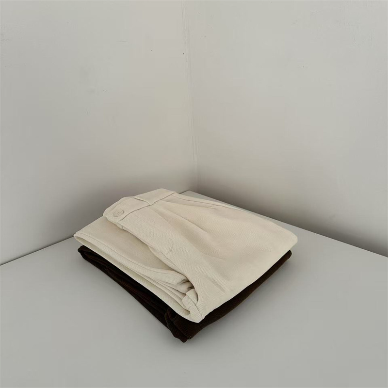 直筒休闲毛呢裤   no.退no.换