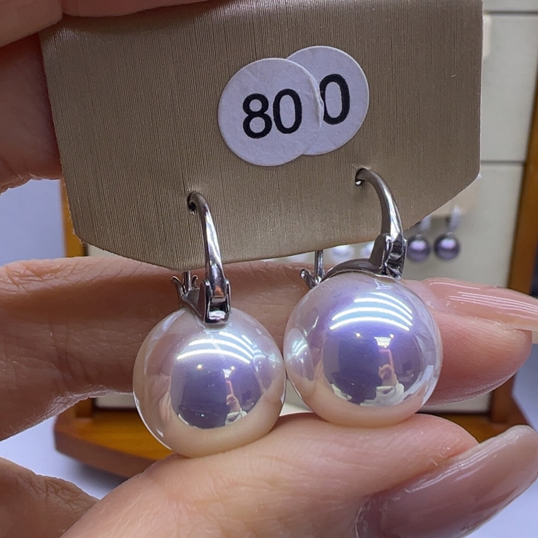 耳饰淡水珍珠银S925镶嵌