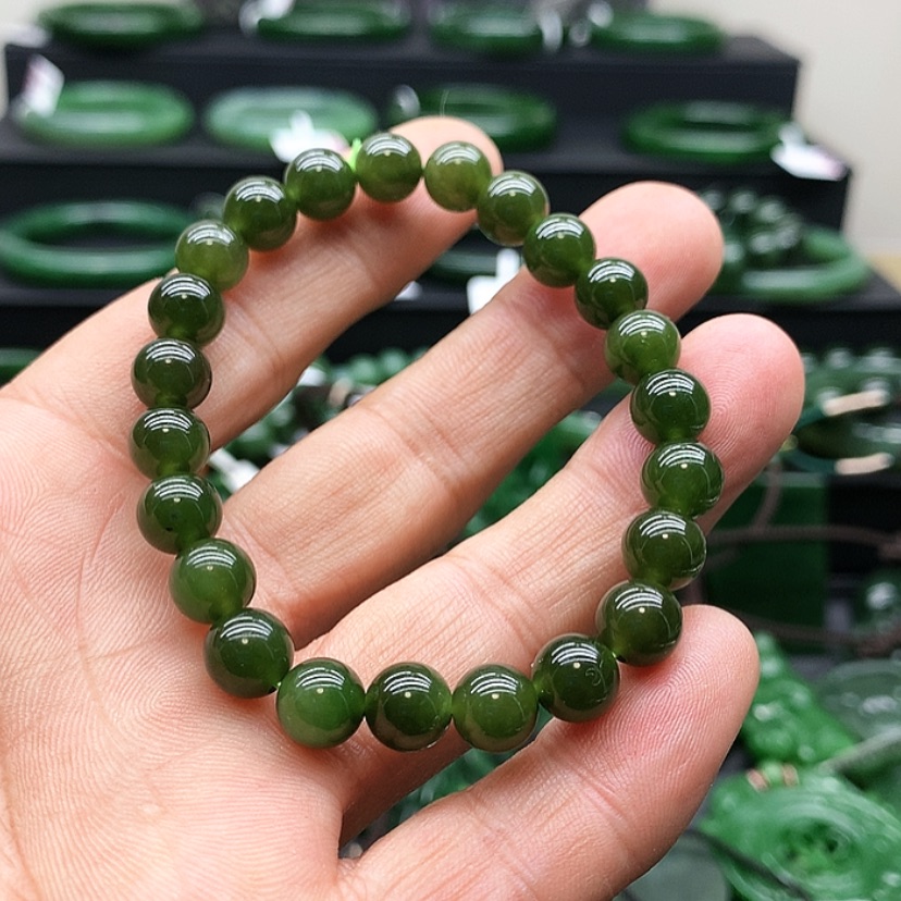 【闪购商品】和田玉（碧玉）手链未镶嵌