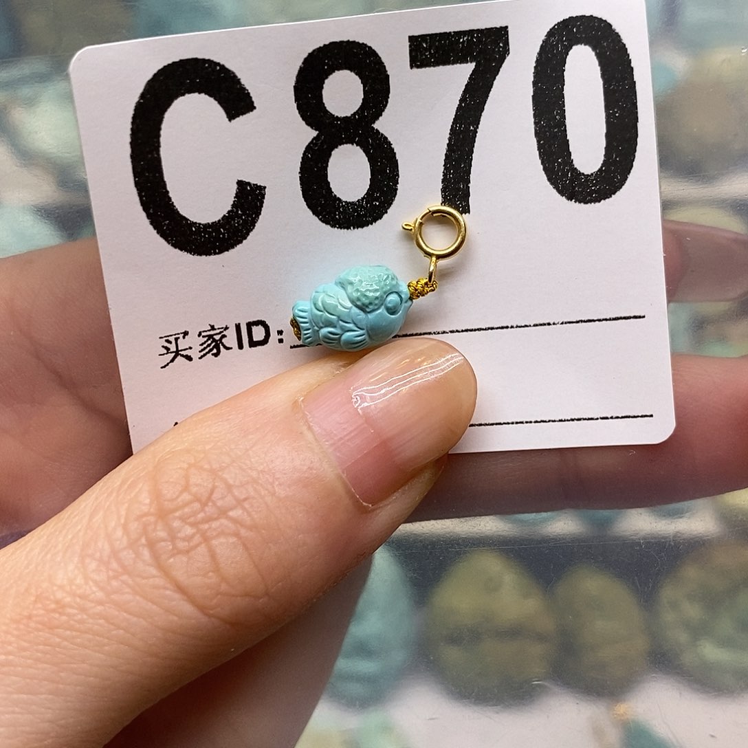 未镶嵌绿松石绿松石配饰定制J****a