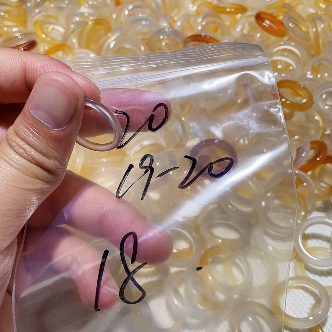 玛瑙/玉髓戒指未镶嵌落**风20