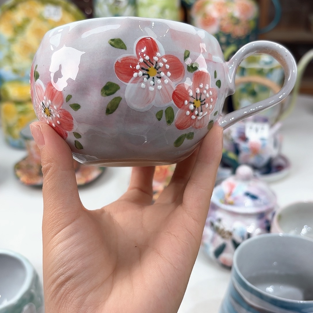 景德镇手绘高温釉下彩陶瓷茶具