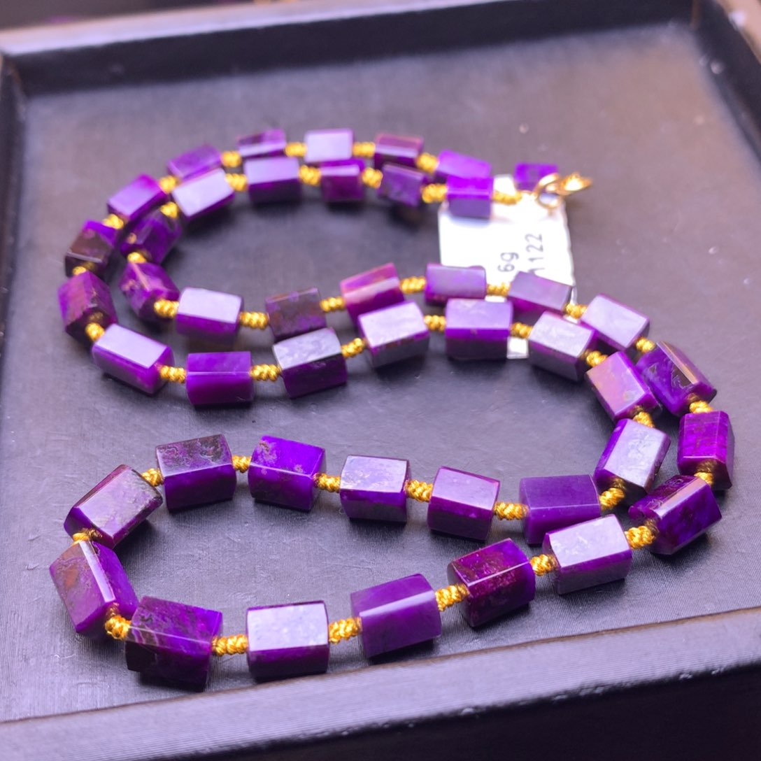 苏纪石（舒俱来）18K金镶嵌项链