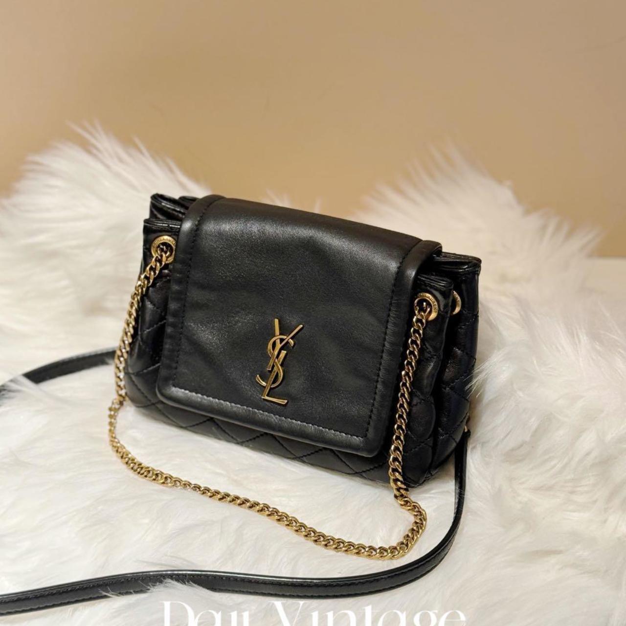 大吉中古/ysl圣罗兰黑金nolita斜挎包