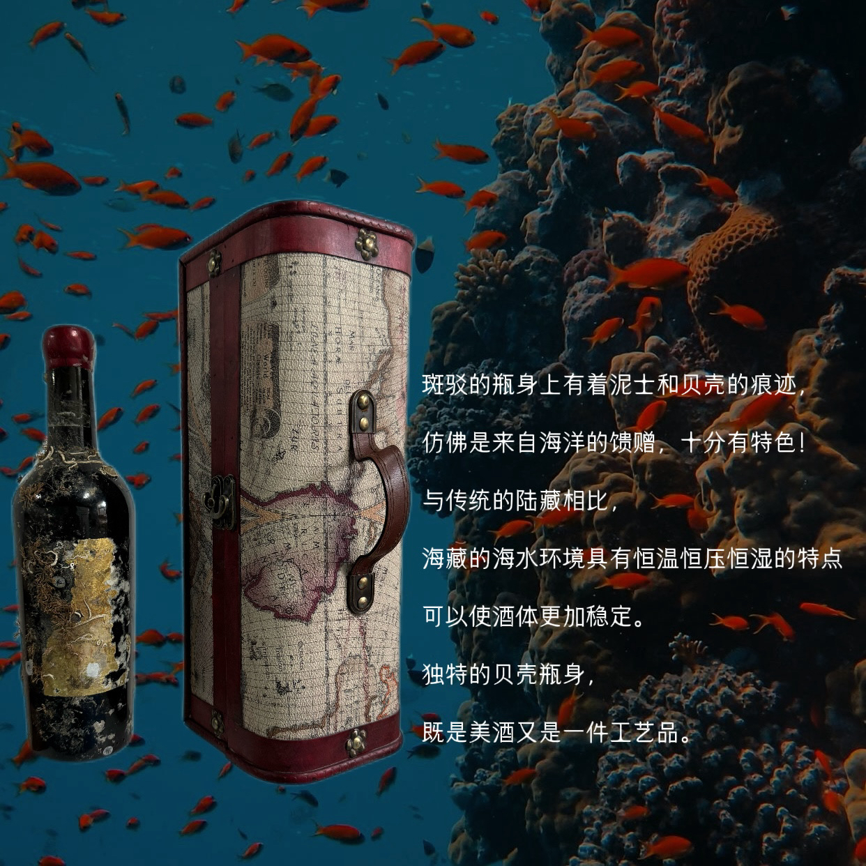 【海藏酒】因爱而藏 每一瓶都不可复制 酿酒师 彼语干红葡萄酒14度