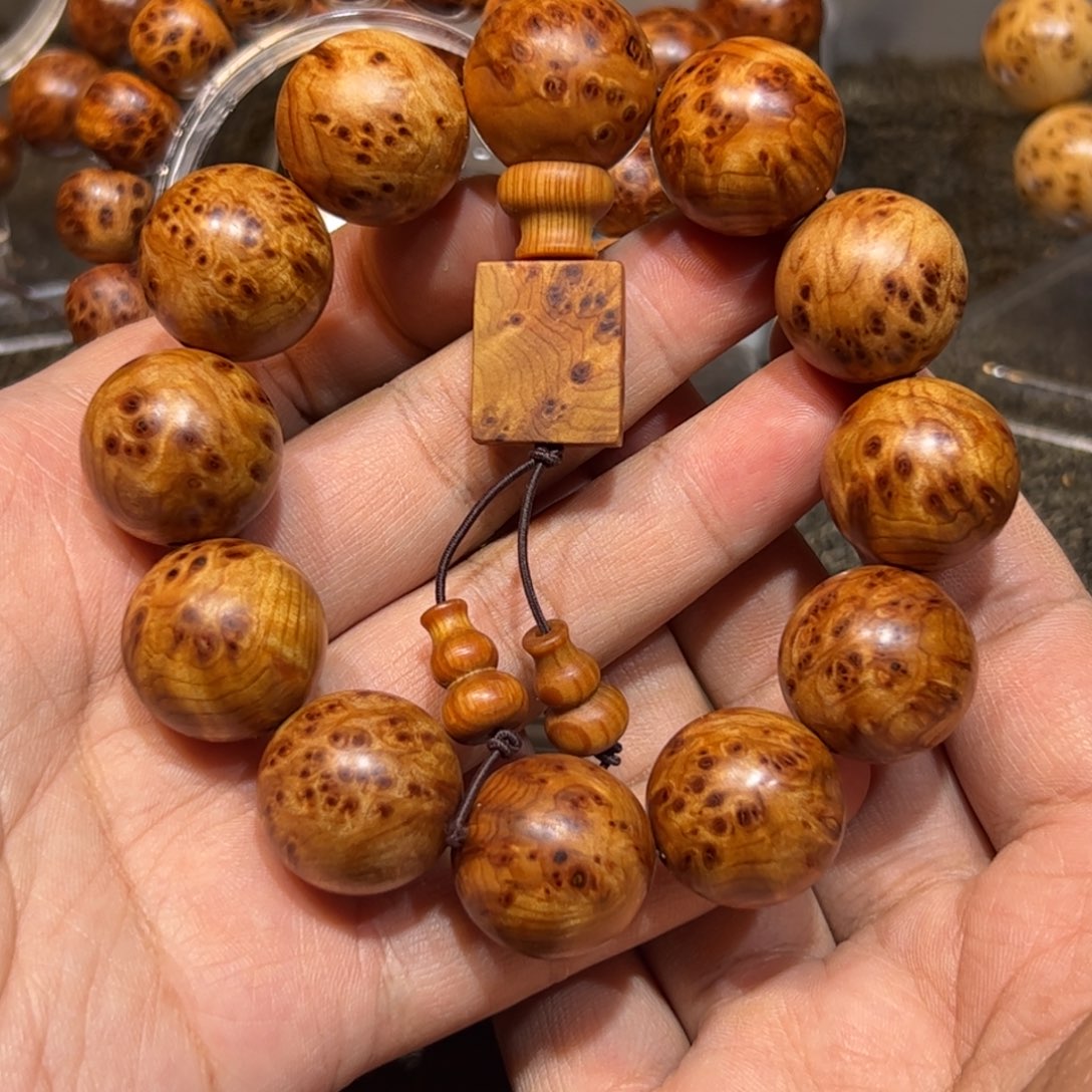 柏木（崖柏）手串/手链2.0黄金底入门级瘤疤手串