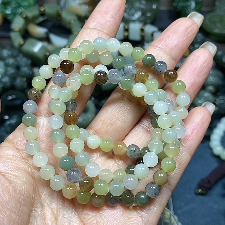 和田玉手串未镶嵌