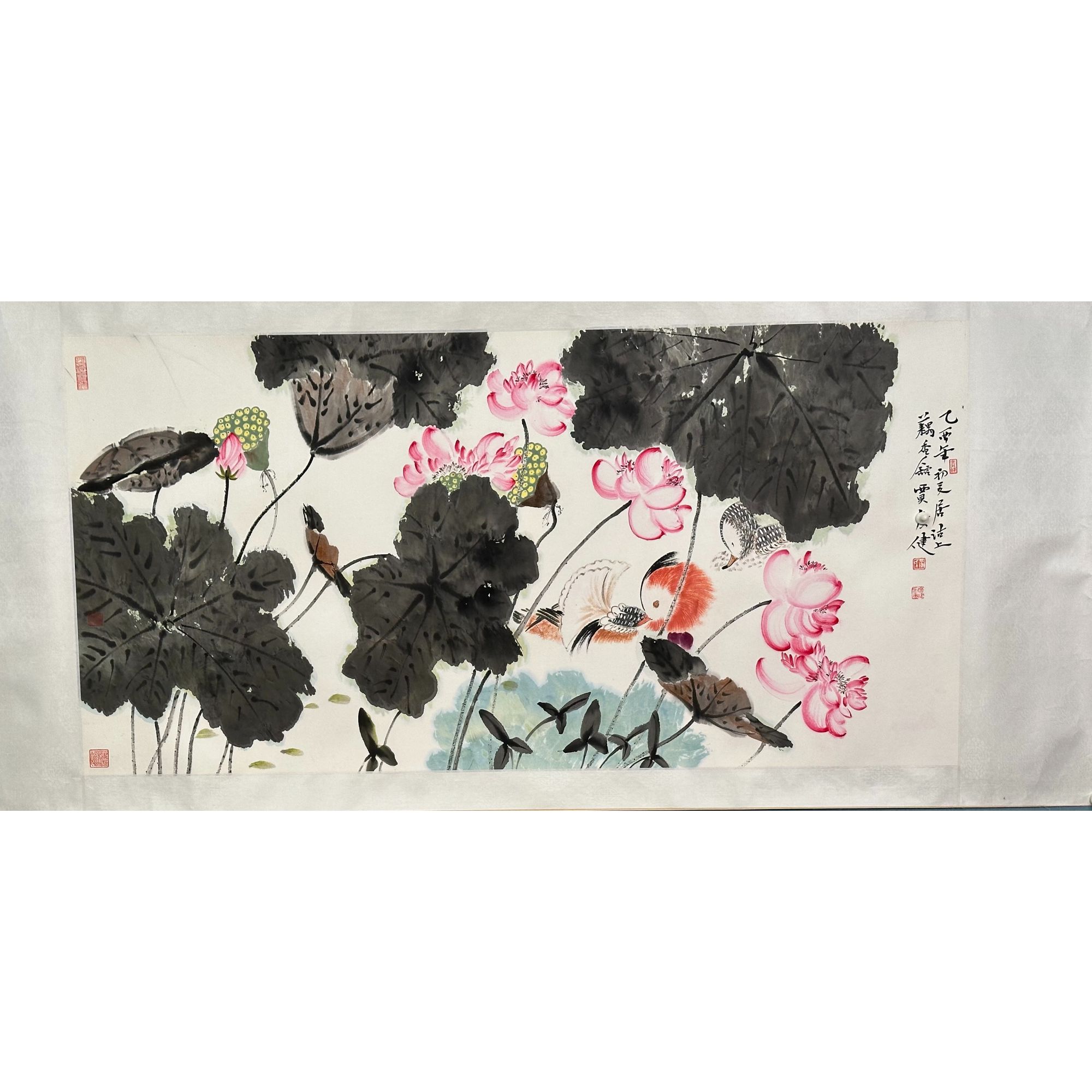 S-21643 JGJ 花鸟镜片 136*68cm 约8平尺