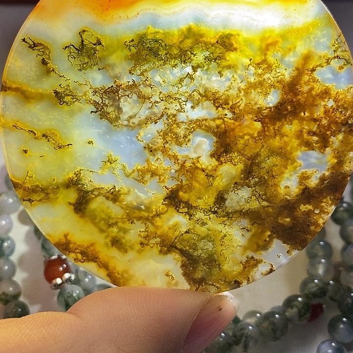 老***童玛瑙/玉髓未镶嵌吊坠(赠链)