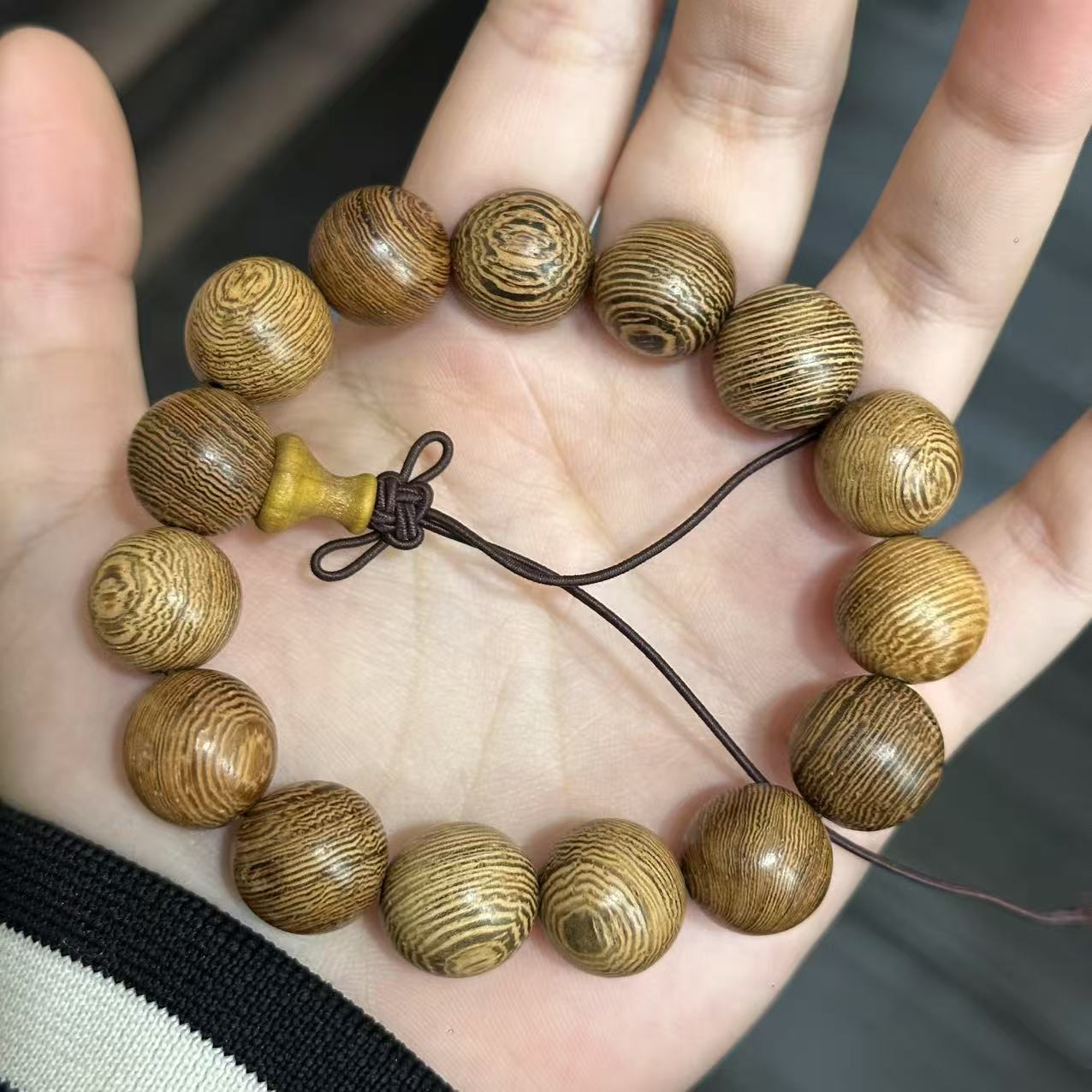 鸡翅木佛珠手串男女款卡15 311（无礼盒）