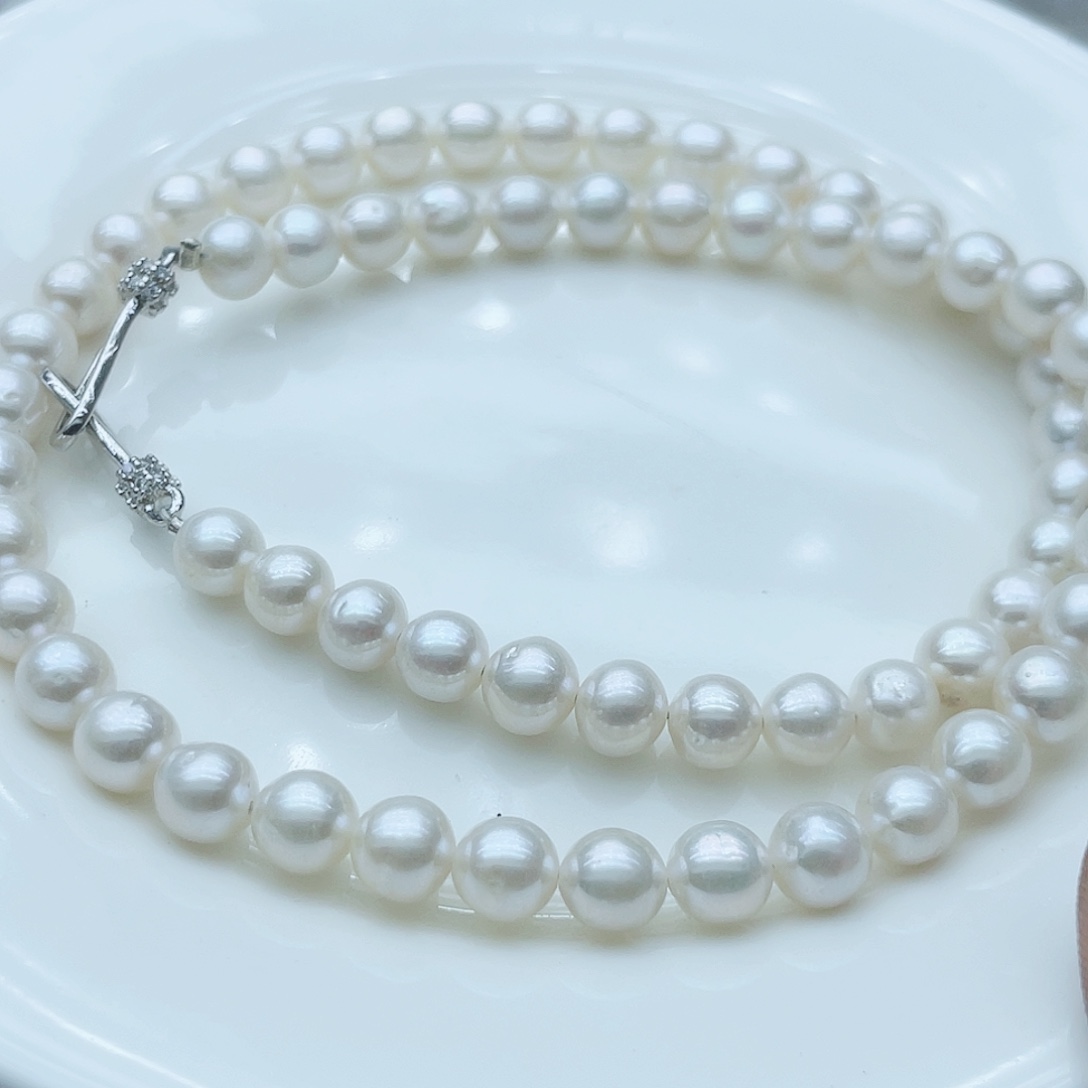 淡水珍珠颈饰钛钢