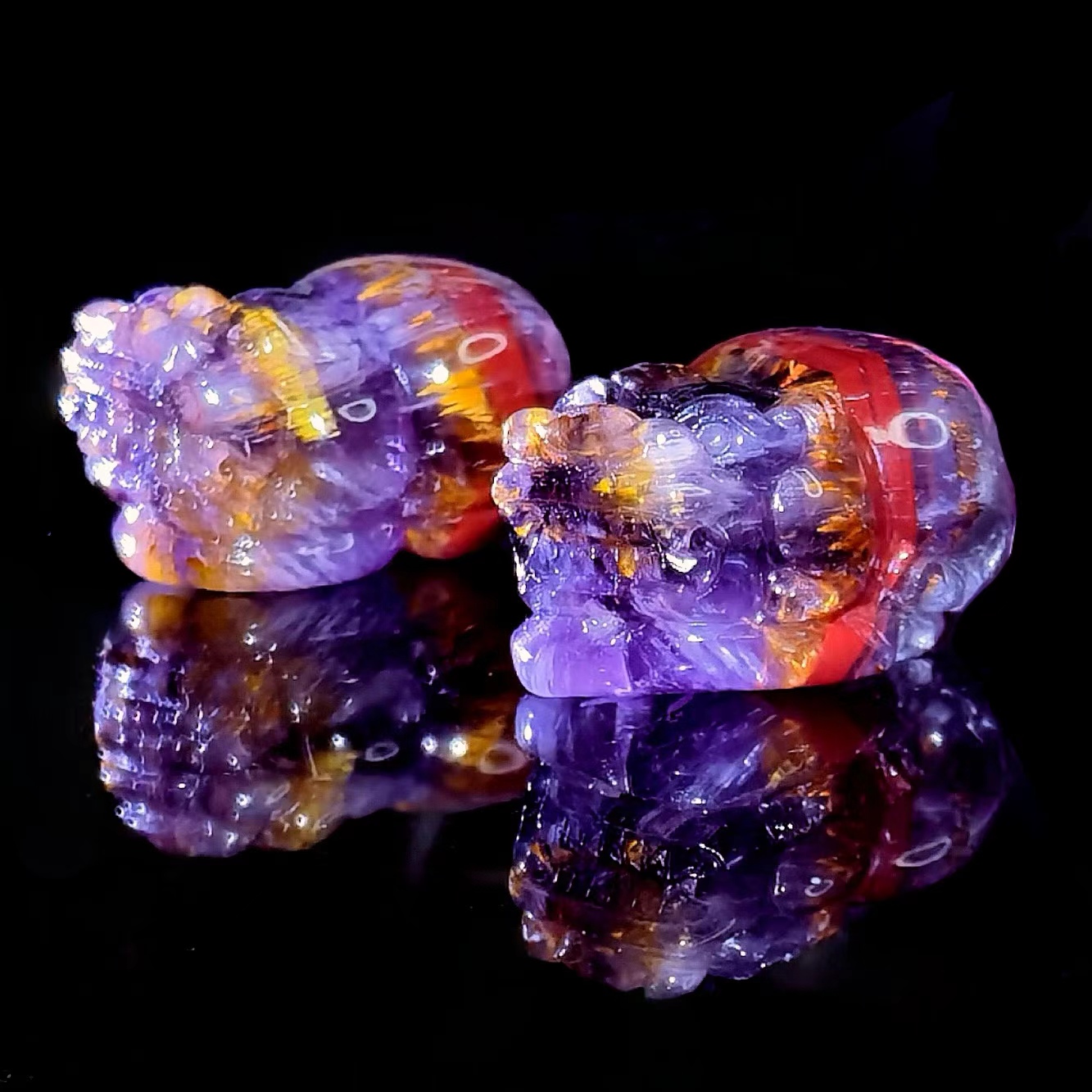 四色极光貔貅吊坠【芳芳寻宝】-多样性发其一