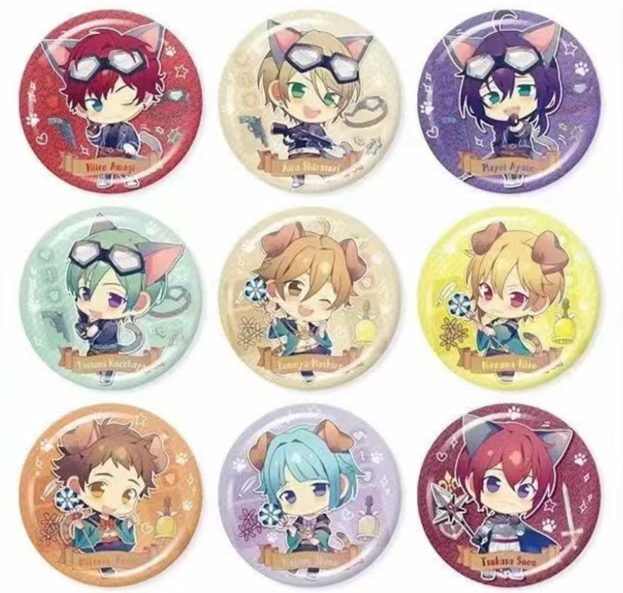 偶像梦幻祭童趣徽章B盒潮玩盲盒代拆