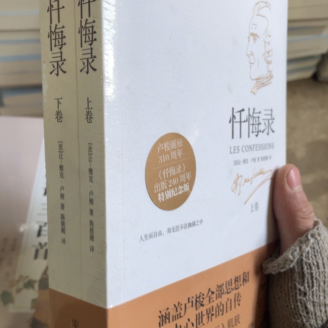 忏悔录正版全两册