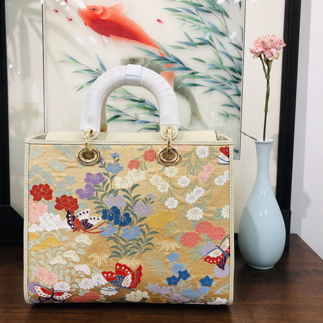 2025新品非遗西阵织包包唐锦包戴妃包手提单肩包斜挎女包牛皮包