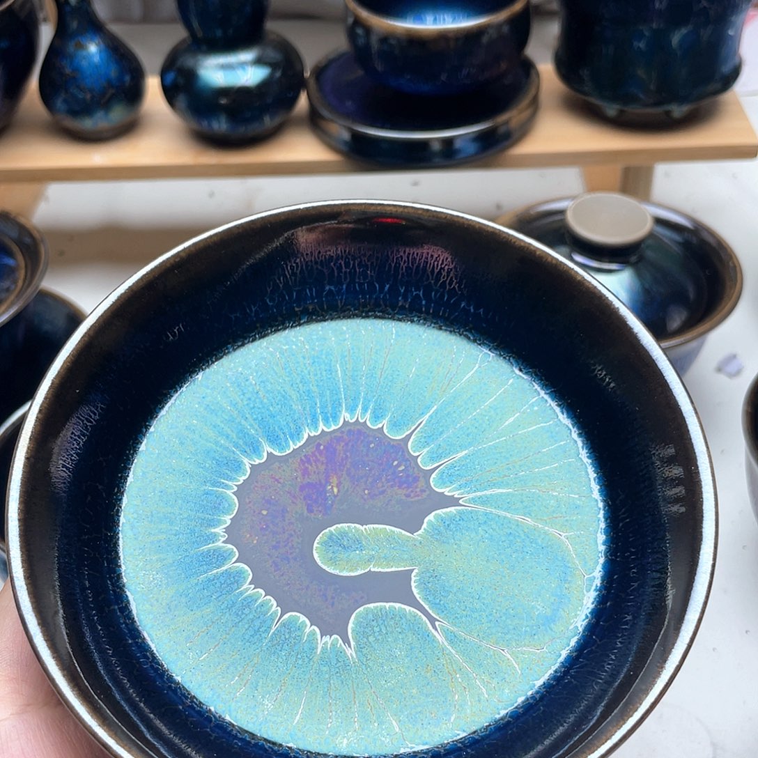 追***阳瓷星辰精品大口茶托