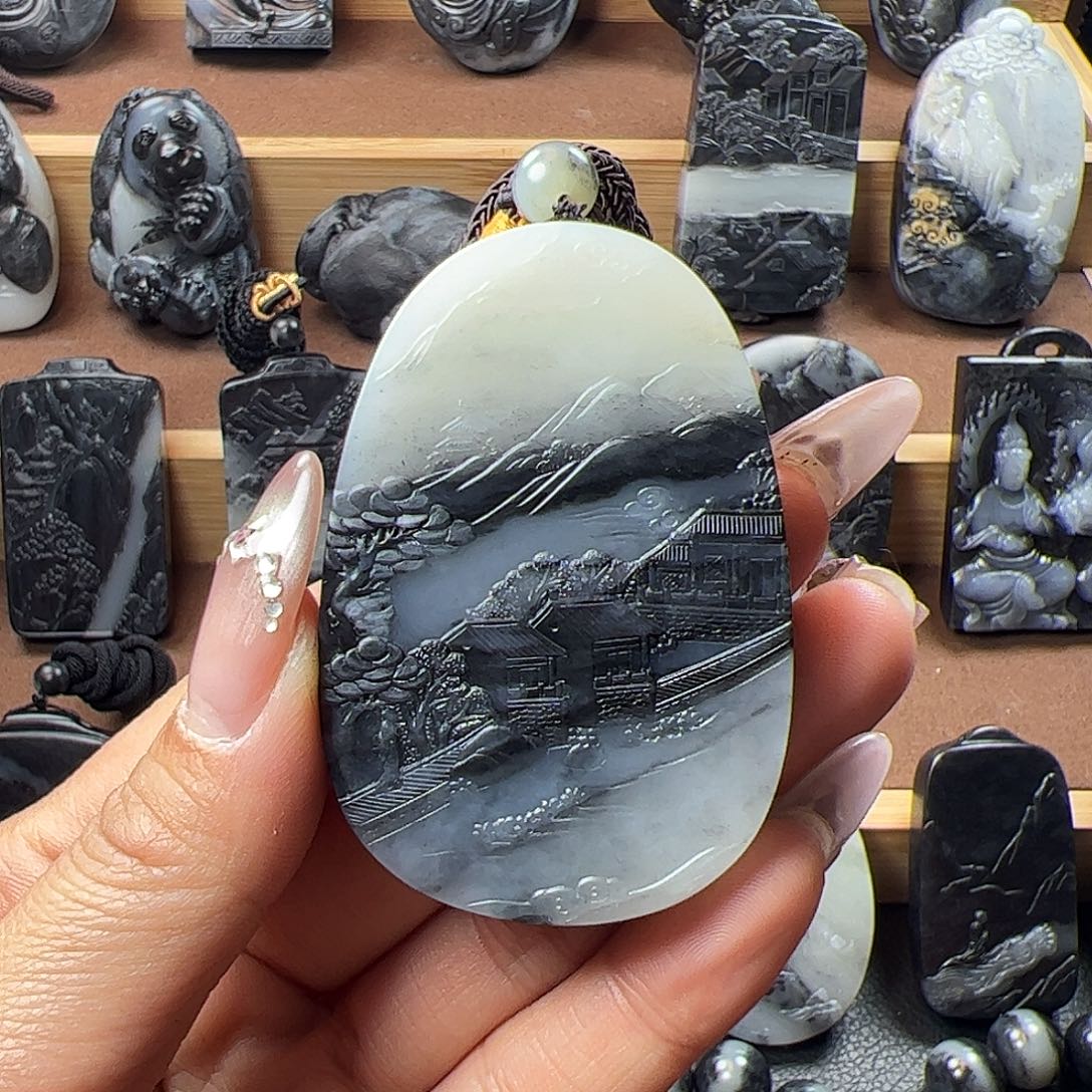 和田玉颈饰未镶嵌用****2