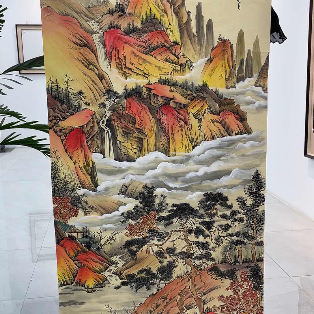 国画凌行志手绘作品