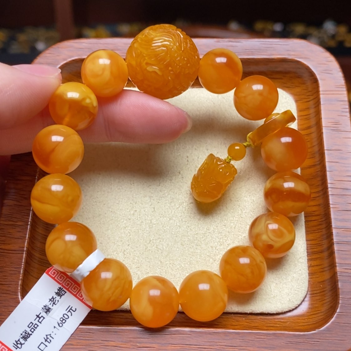 【闪购商品】蜜蜡手链未镶嵌手串