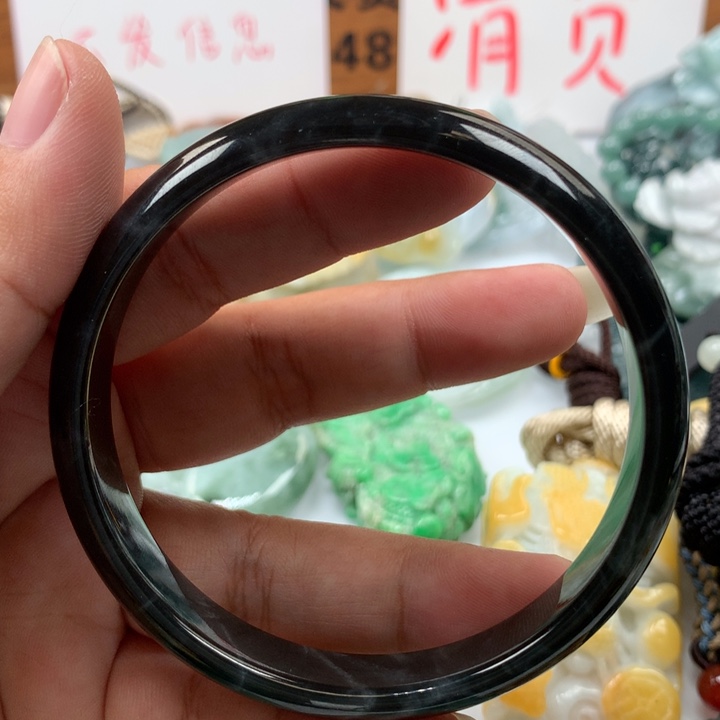 翡翠颈饰未镶嵌保真天然A货翡翠59.6