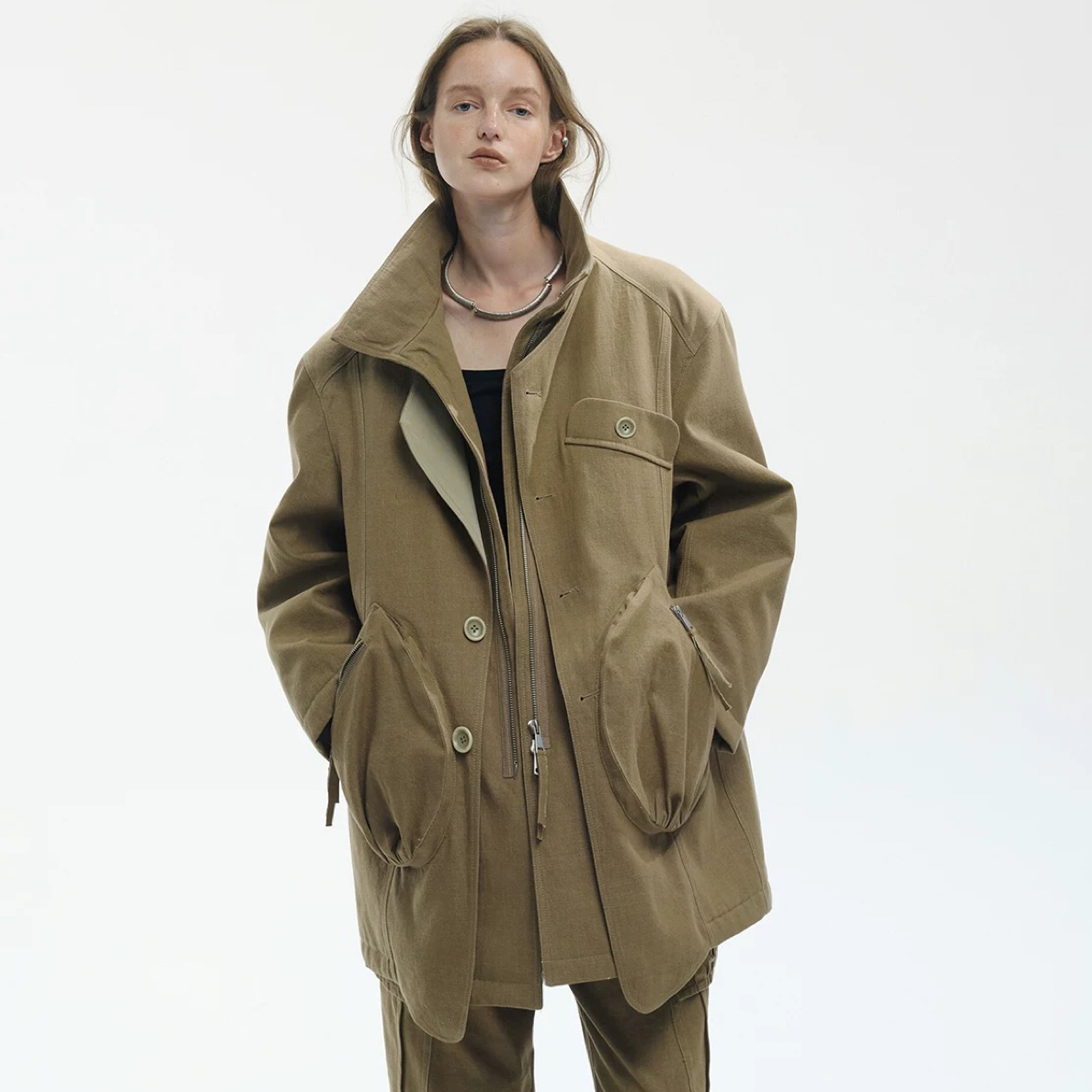 TSOUL【ENDOPERSE】重工水洗假两件猎装夹克