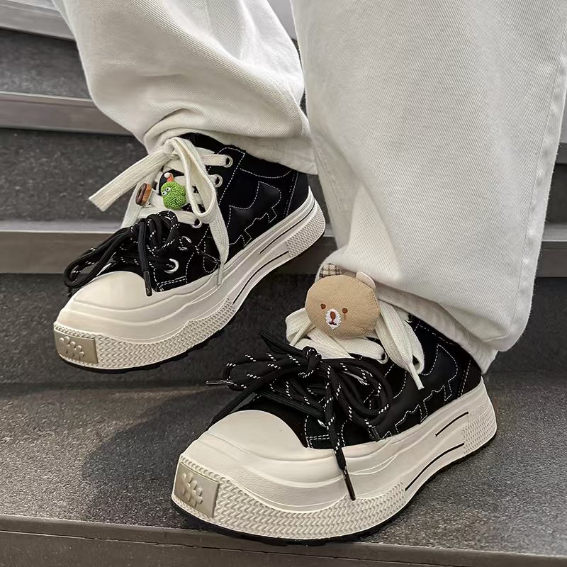 comfy【黑桃A】25ss｜隐形增高6cm运动休闲百搭小众厚底低帮时尚板鞋