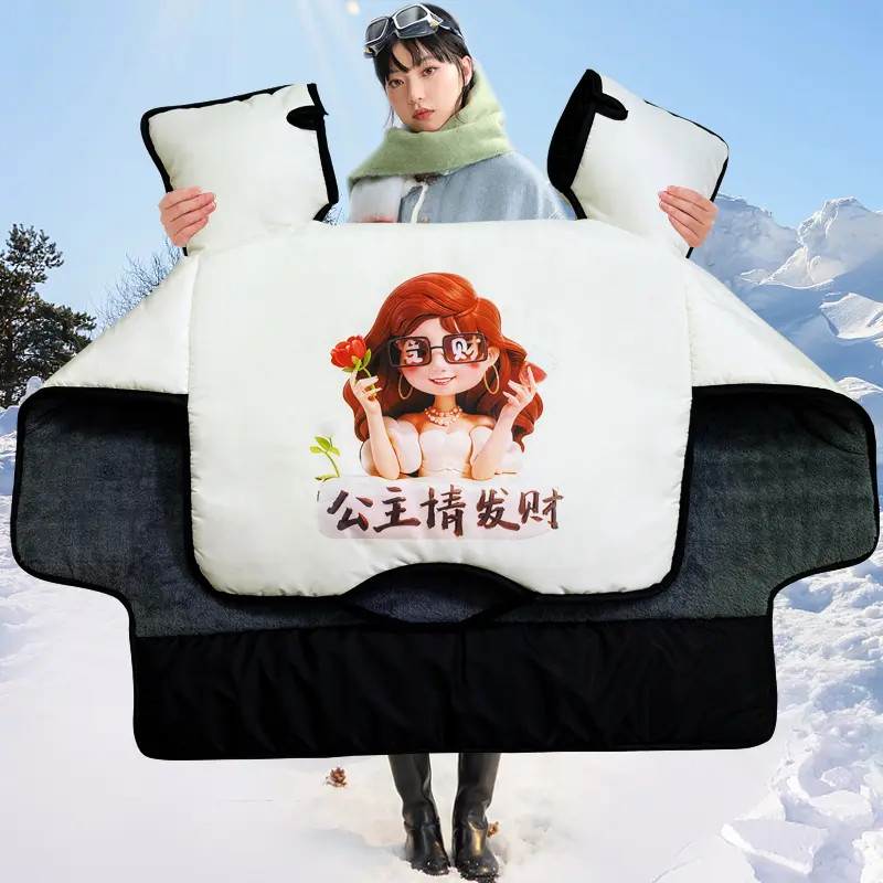 【038】冬款电动车挡风被冬季加绒加厚电瓶车防风保暖防寒防水