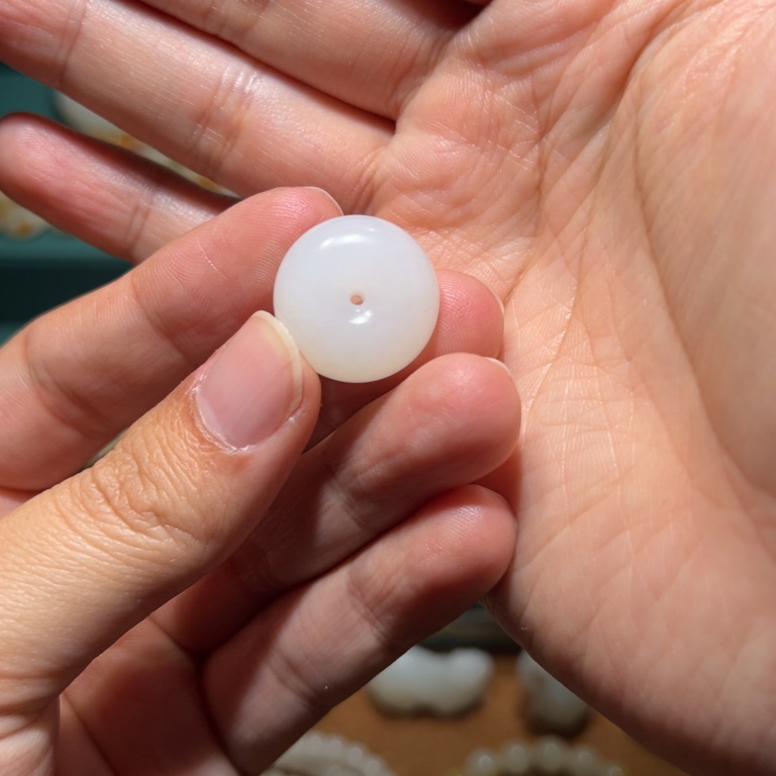 和田玉玉牌未镶嵌平**乐