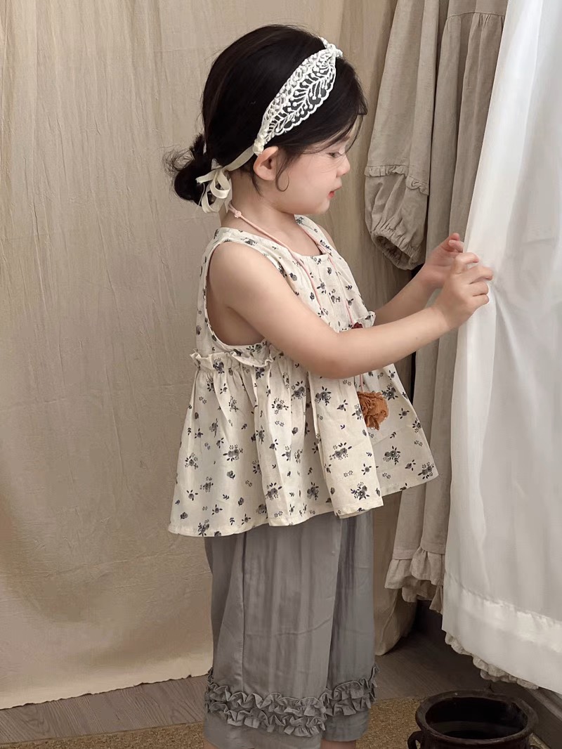 小可爱家儿童森系碎花套装