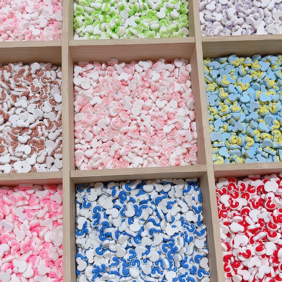 塑料想念金粉超迷你问号100