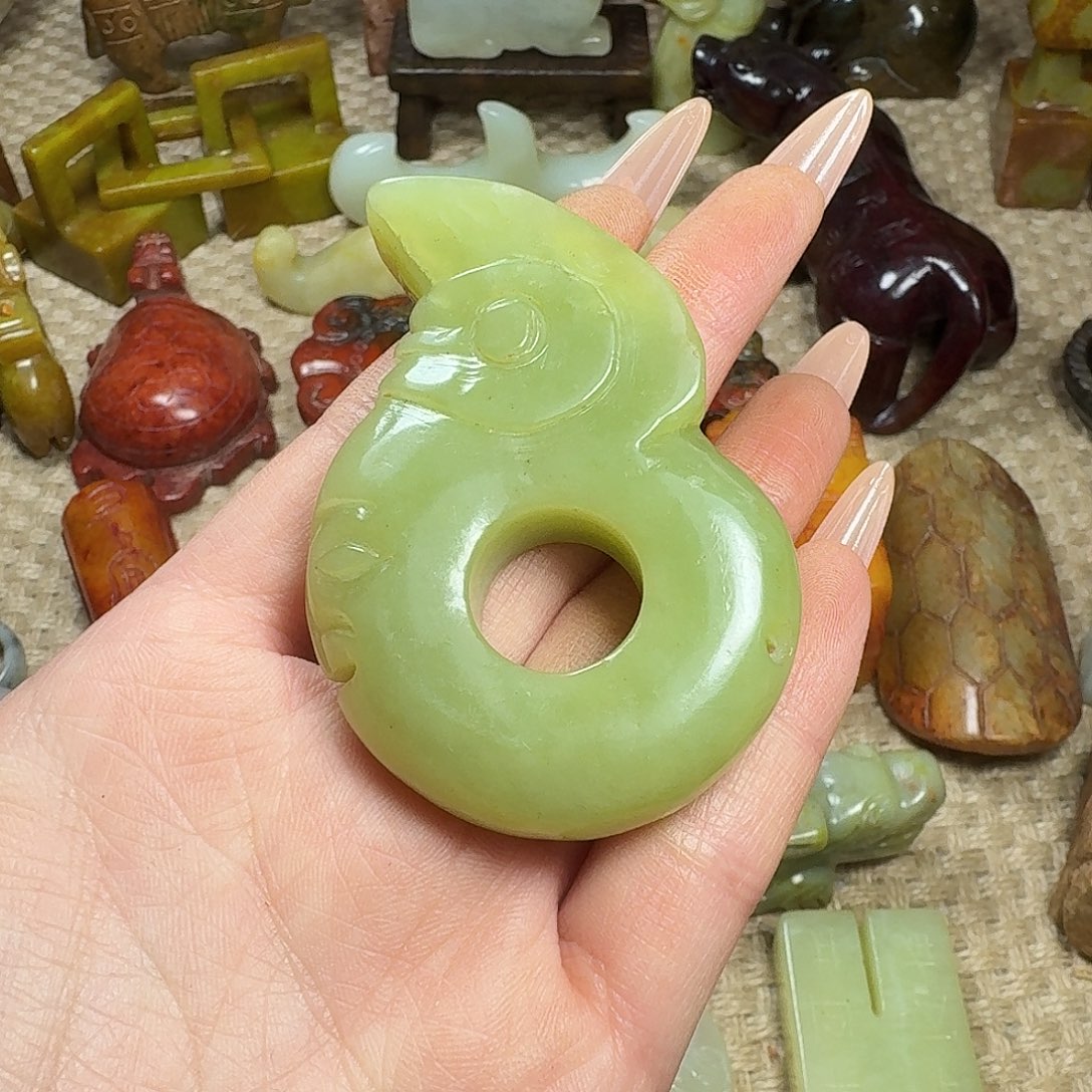 白玉菩提吊坠挂件