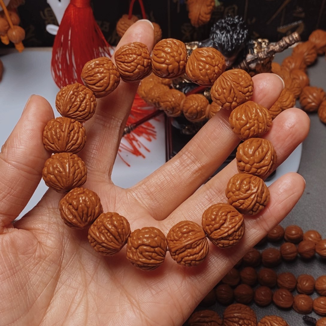 吊坠桃核桃枭手串1