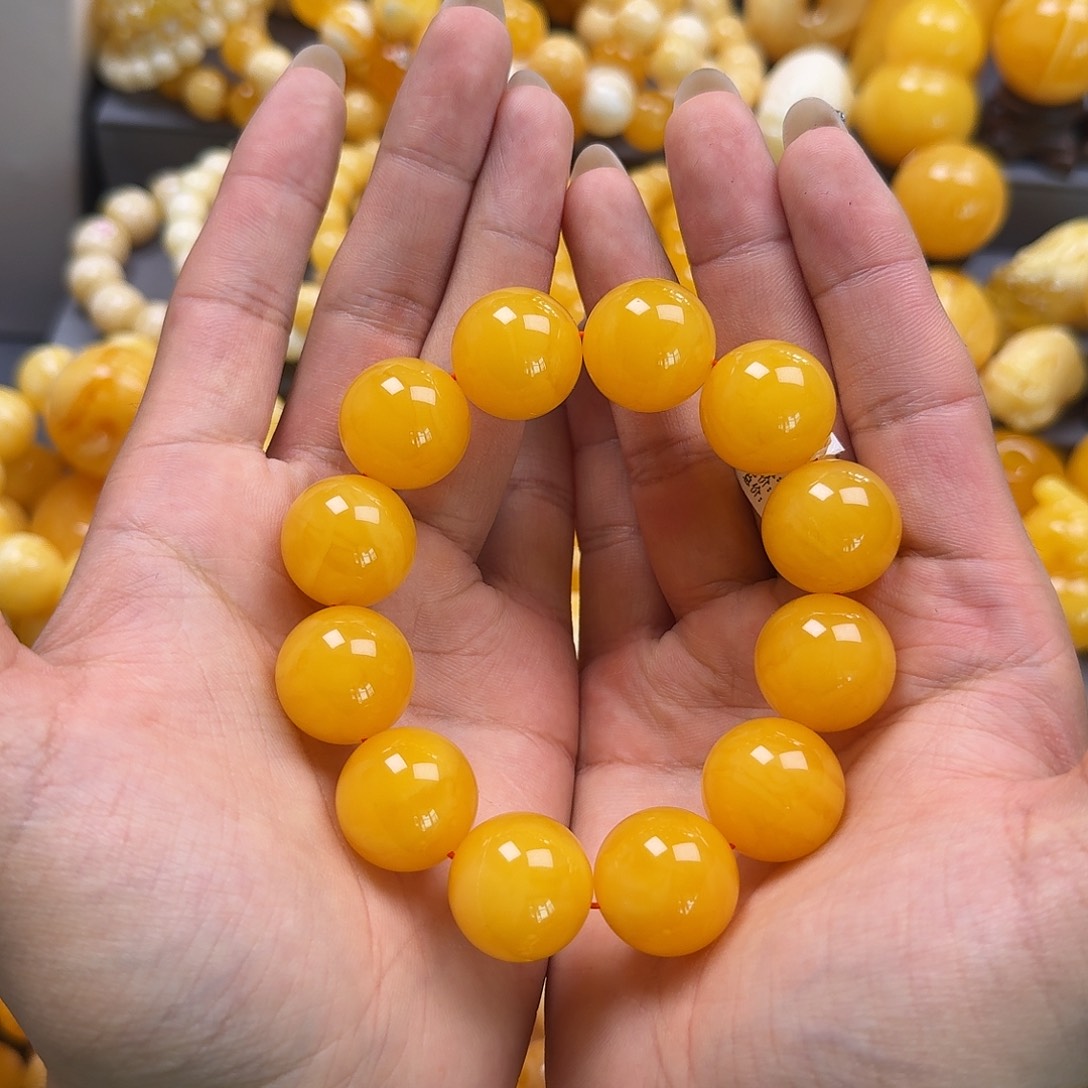 蜜蜡珠宝奇石未镶嵌同料20mm