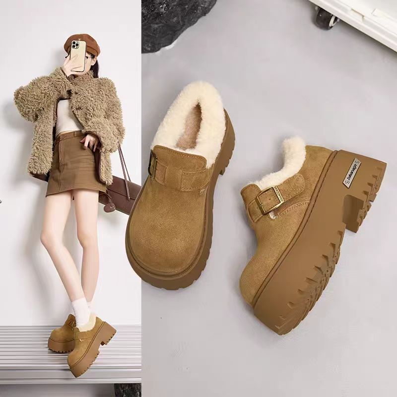 【新疆包邮】25年冬季新款厚底加绒博肯时尚百搭18-1