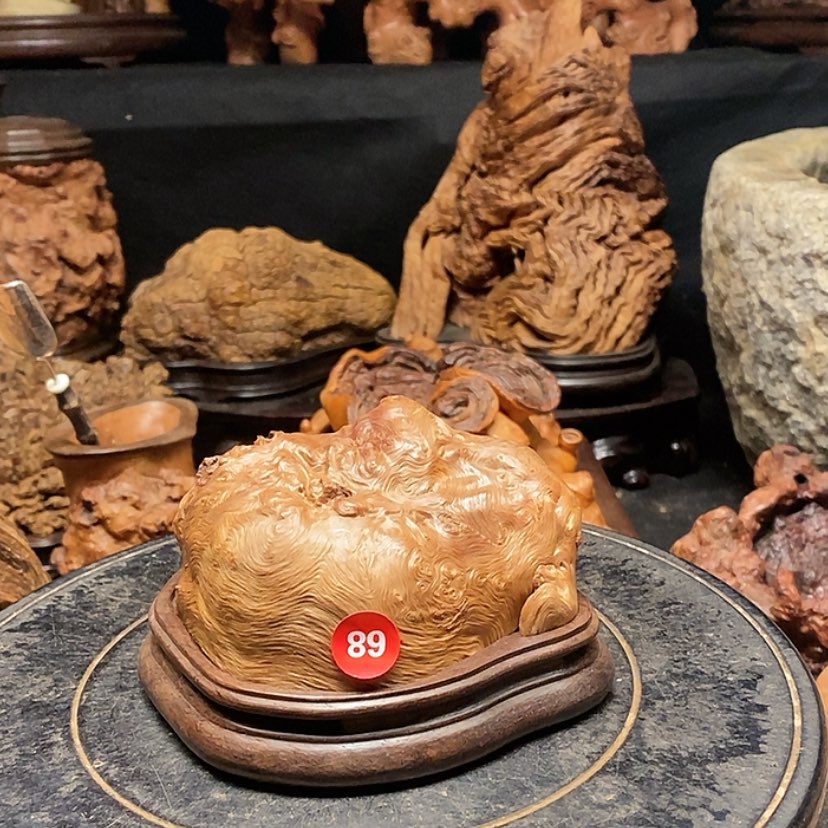 【闪购商品】89号荔枝木香炉工艺