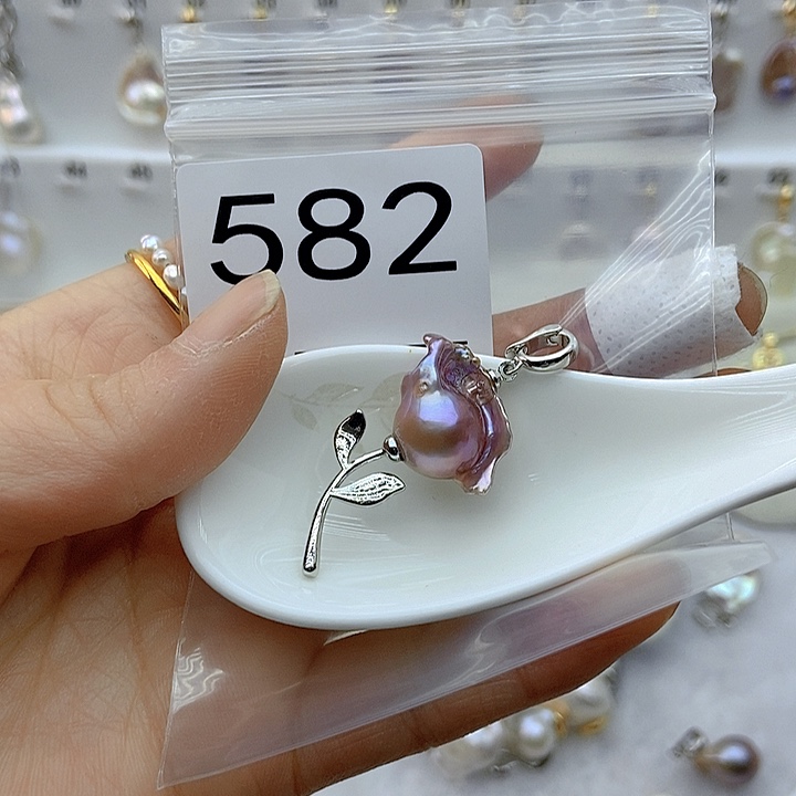 淡水珍珠颈饰银S925镶嵌