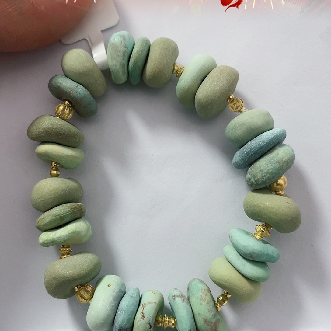 绿松石配饰18K金镶嵌