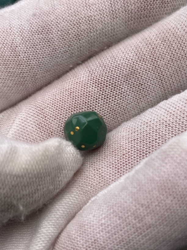 全玉化品质老油绿无相珠尺寸9.4✖️8.4