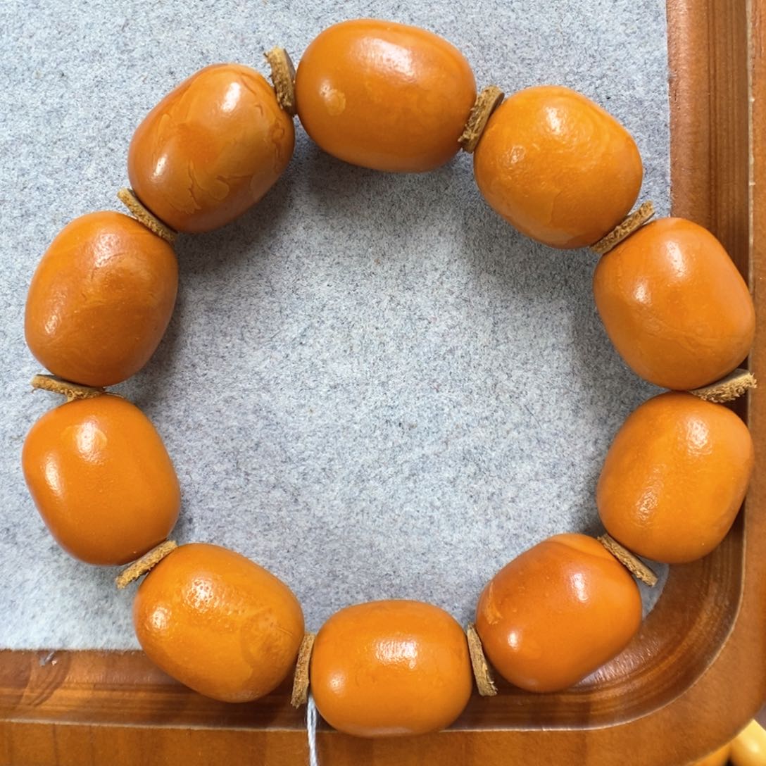 蜜蜡手串未镶嵌蜜蜡手串