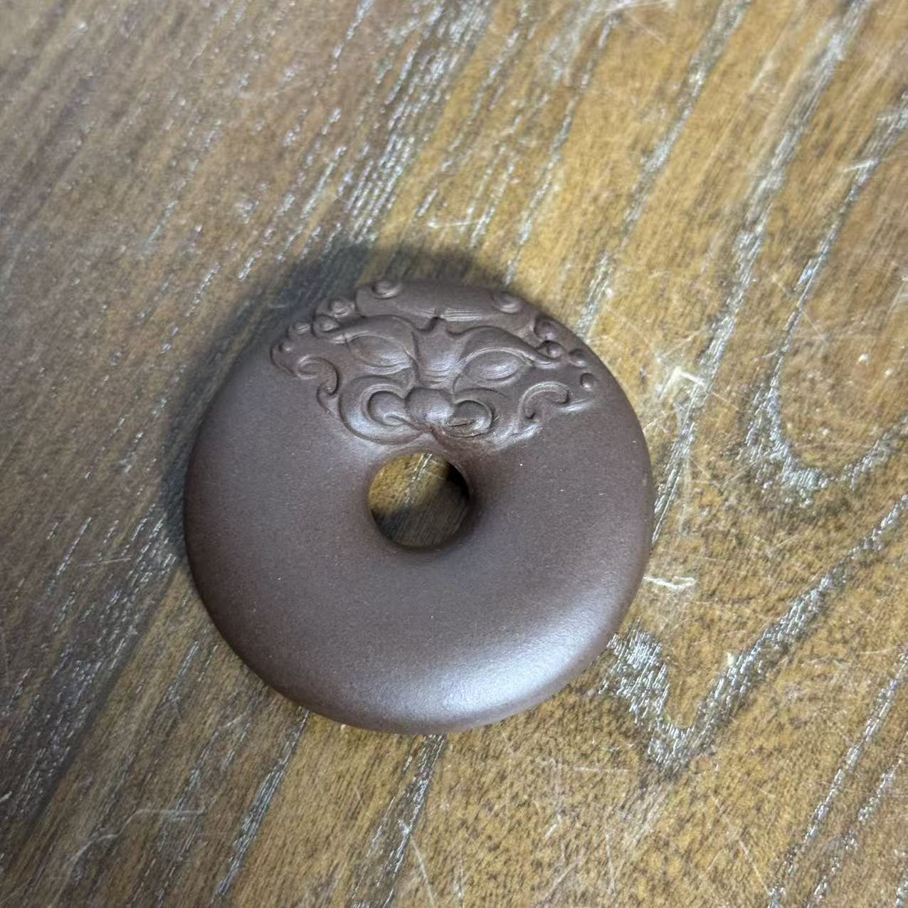 【活动链接】 平安扣 紫泥 把件茶宠