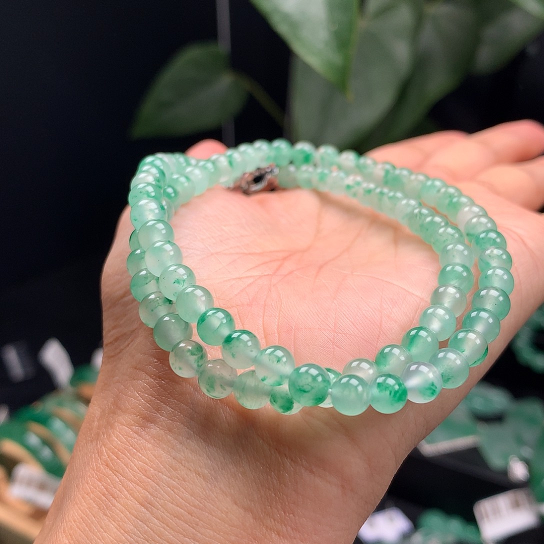 石英质玉未镶嵌项链