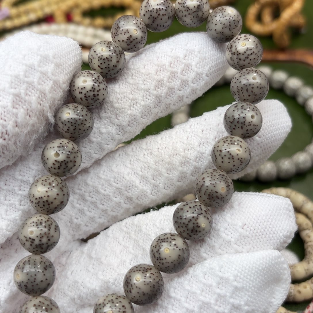 星月菩提吊坠11大圆珠芝麻丸金银标款