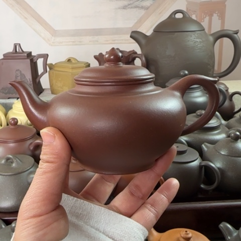 紫砂茶壶底槽清料230cc