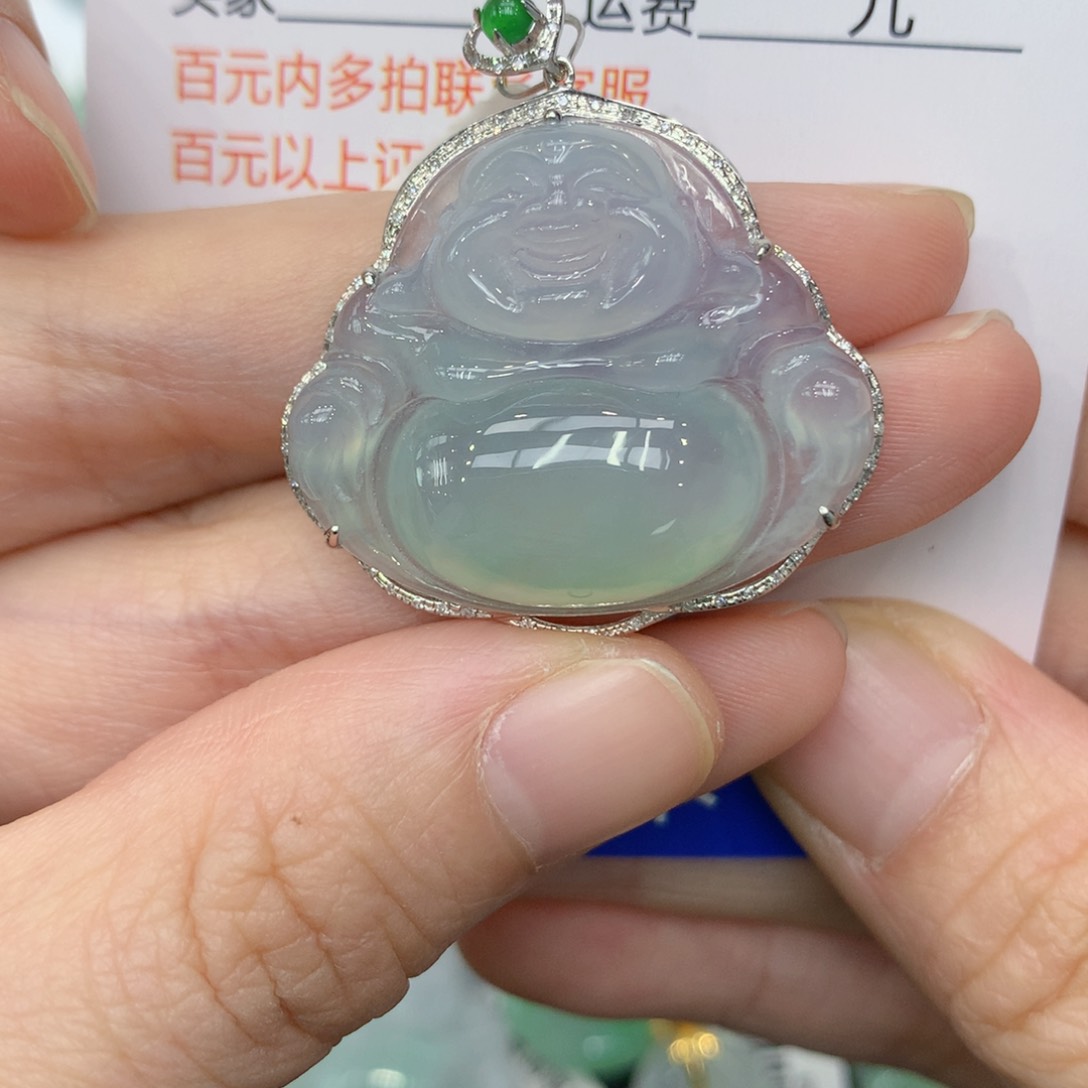 翡翠颈饰18K金镶嵌12344566778