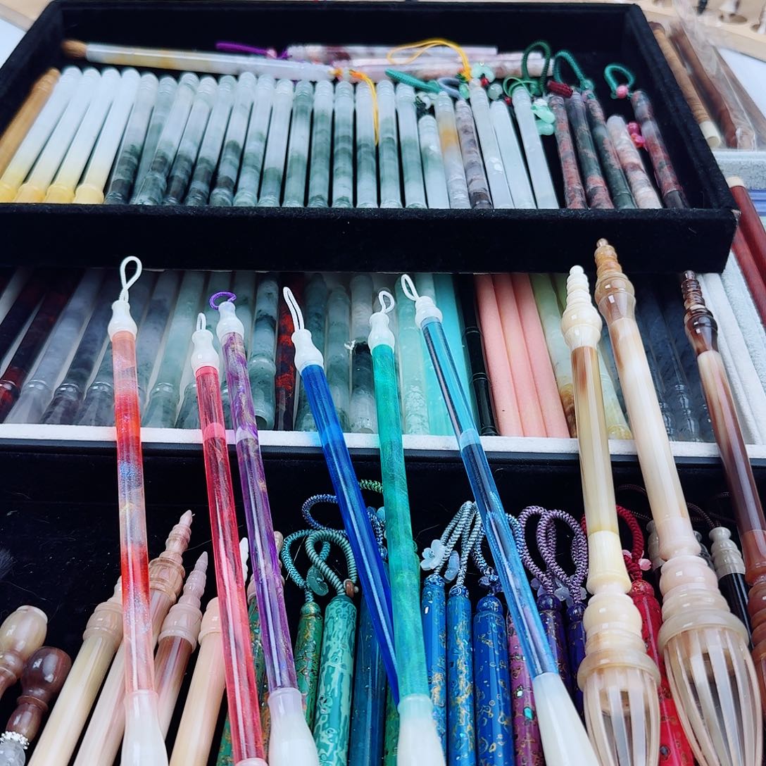 雪***莉亚克力笔杆6根123