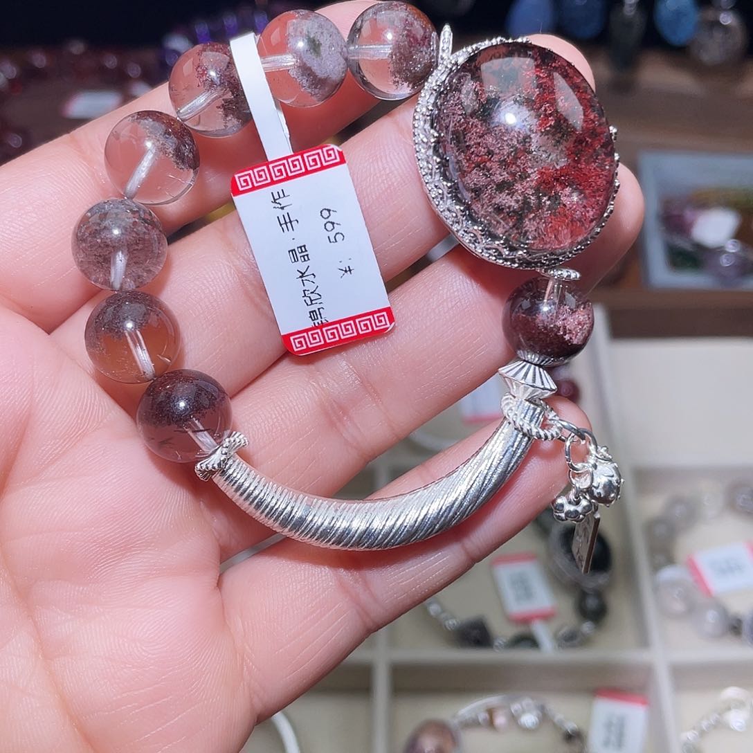 水晶手串银S925镶嵌C****婷538原创设计