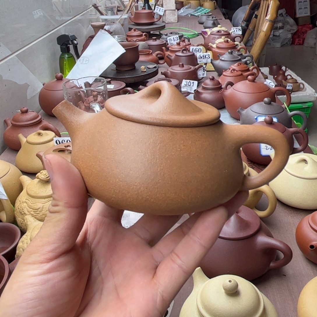 紫砂茶壶黄金段石瓢250左右